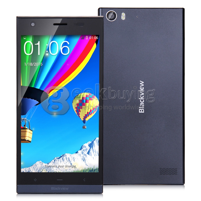 Blackview Alife S1 5.0inch 4G LTE 64-bit Smartphone Android 4.4 2GB 16GB MTK6732 Quad Core 1.5GHz 13.0MP HD - Black