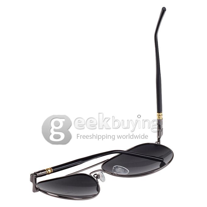 209 Classic UV400 Protection Polarized Male Sunglasses - Grey+Black