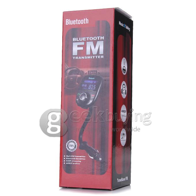 Bluetooth Handsfree FM Transmitter Car Kit MP3 Music Player Radio Adapter with Remote Control For iPhone/Samsung