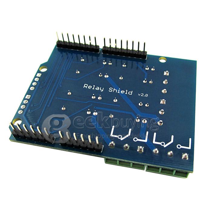 Relay Shield V2.0 5V 4-Channel Relay Module W/ Serial Bluetooth Interface For Arduino UNO/MEGA2560/Leonardo
