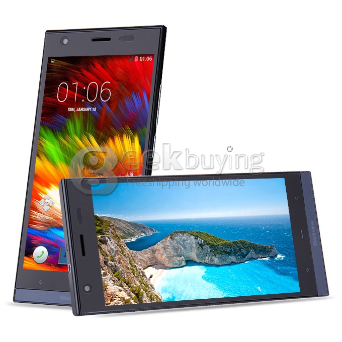 Blackview Alife S1 5.0inch 4G LTE 64-bit Smartphone Android 4.4 2GB 16GB MTK6732 Quad Core 1.5GHz 13.0MP HD - Black