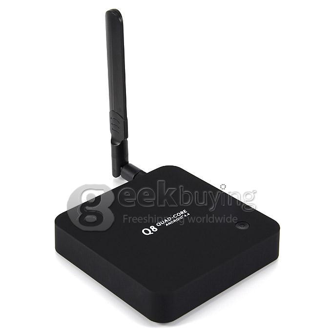 Q8 Android 4.4 Mini TV BOX RK3288 Quad Core 1.8GHz 2G/16G 2.4/5G Dual Band WIFI Gigabit Lan BT4.0 HDMI 4K H.265