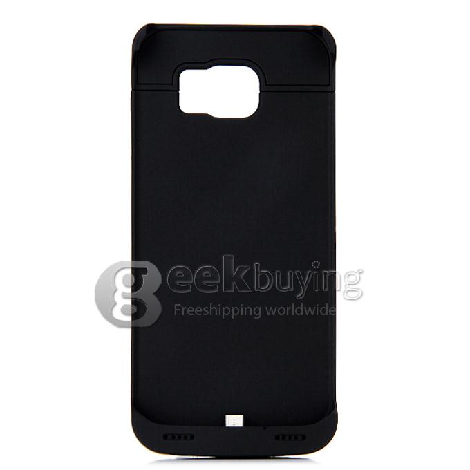 4200mAh Battery Power Pack Charger Cover Case For Samsung Galaxy S6 S6 Edge G9200 - Black