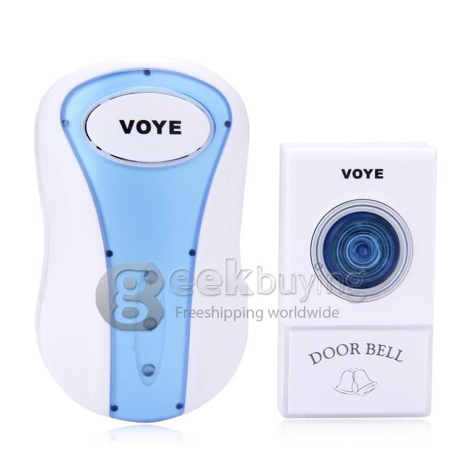 VOYE V008A Wireless Remote Control Door Bell With 38 Polyphony Sounds - White