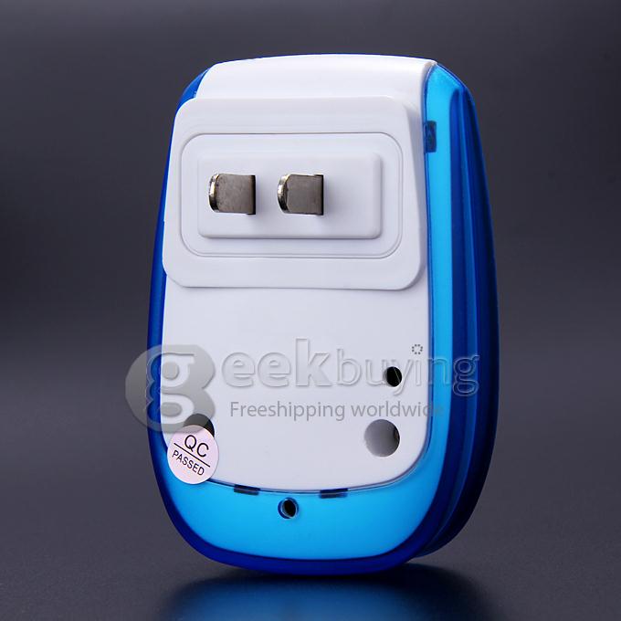 Voye V009A Wireless Intelligent Doorbell Remote Control Digital Receiver Doorbell With 38 Songs - White + Blue
