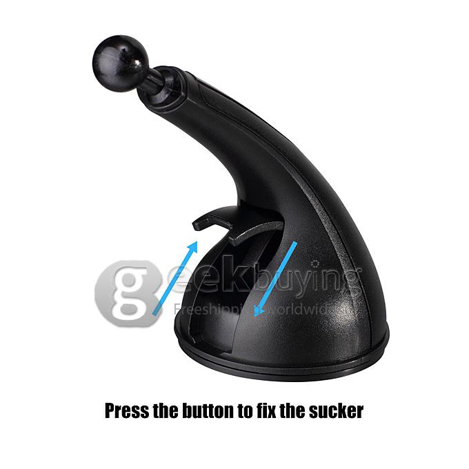 LENTION C300 Colorful Series 360 Degree Spin Car Mount Holder for iPhone iPod Phones PSP GPS iPhone 6s Plus - Black