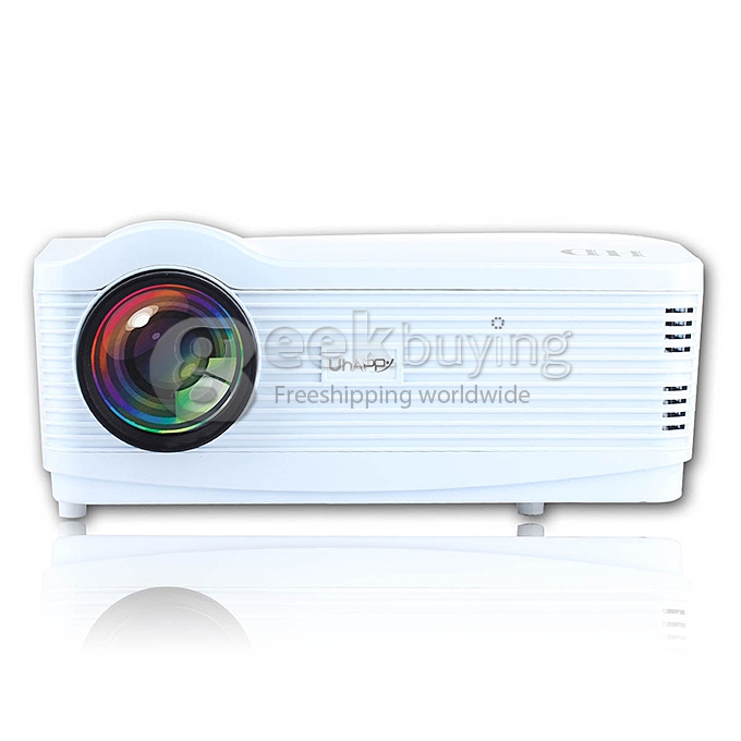 UHAPPY U1 HD 3D Projector 16:9 3HDMI 1080P 3000Lm HD DVB-T Digital TV Projector For Home - White