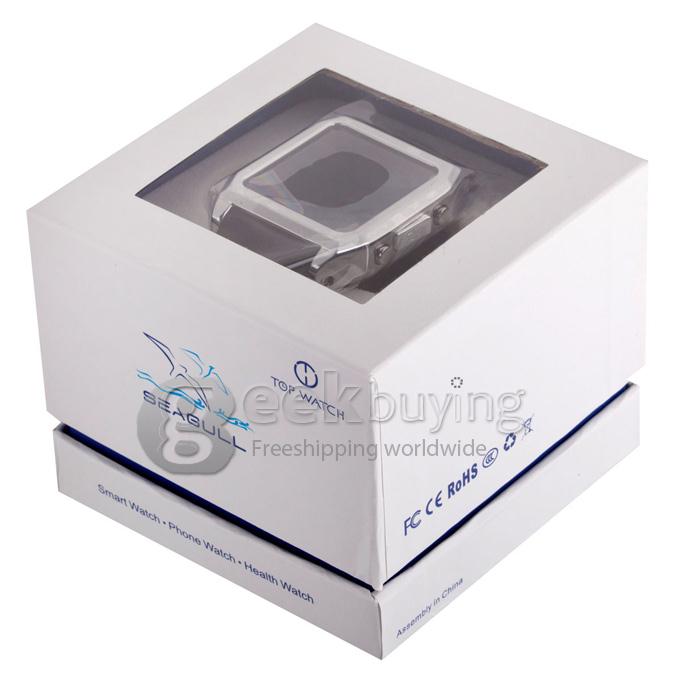 Top Watch TW9001 Android 4.0 Smart Watch Phone MTK6577 Dual CPU 512M/4G BT3.0 1.54