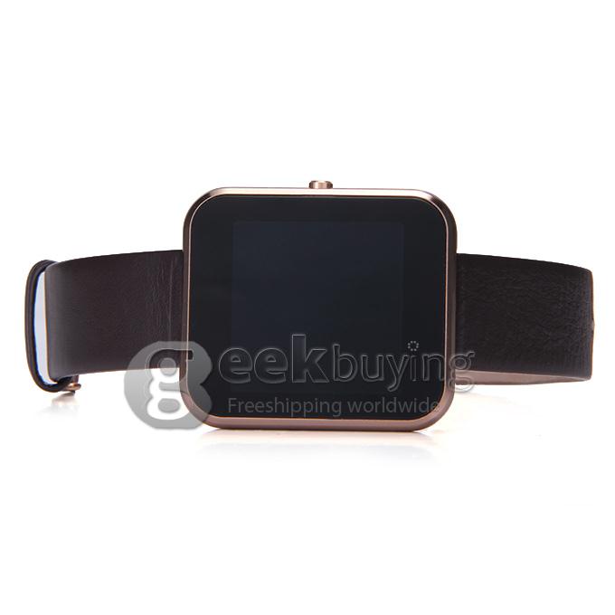Zeblaze Rover Multifunctional Smart Watch MTK2501 Chip Toughened OGS Panel BT4.0 With Premium Leather Strap - Gold