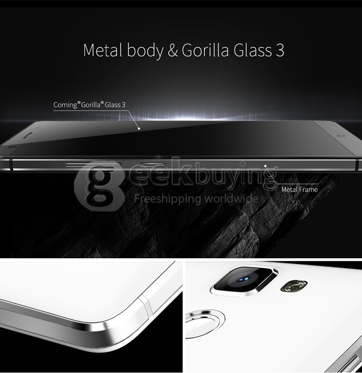 Mlais M7 5.5 inch HD 4G LTE Android 5.0 3GB 16GB 64bit MTK6752 Octa Core 1.7GHz Smartphone 13.0MP Fingerprint ID - White