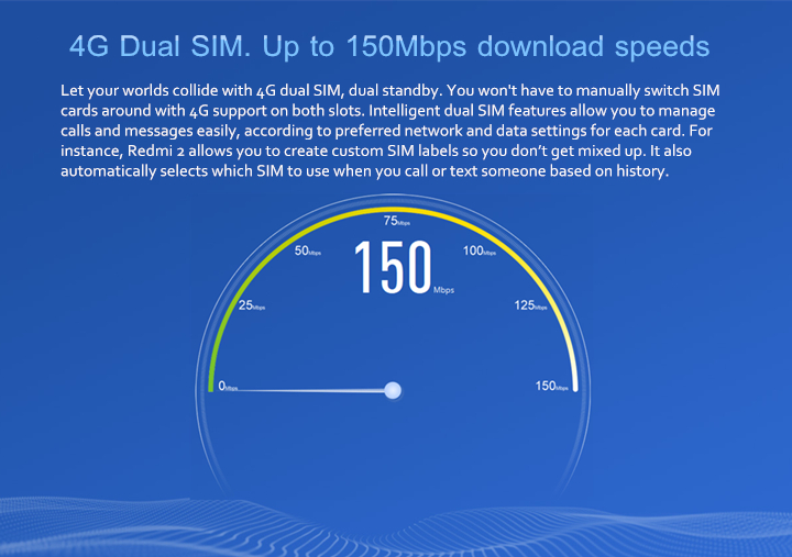 Xiaomi Redmi 2 4G LTE 4.7inch Android Phone Qualcomm MSM8916 Quad Core 64bit MIUI 6 Smartphone IPS HD 1GB 8GB 8MP- Pink