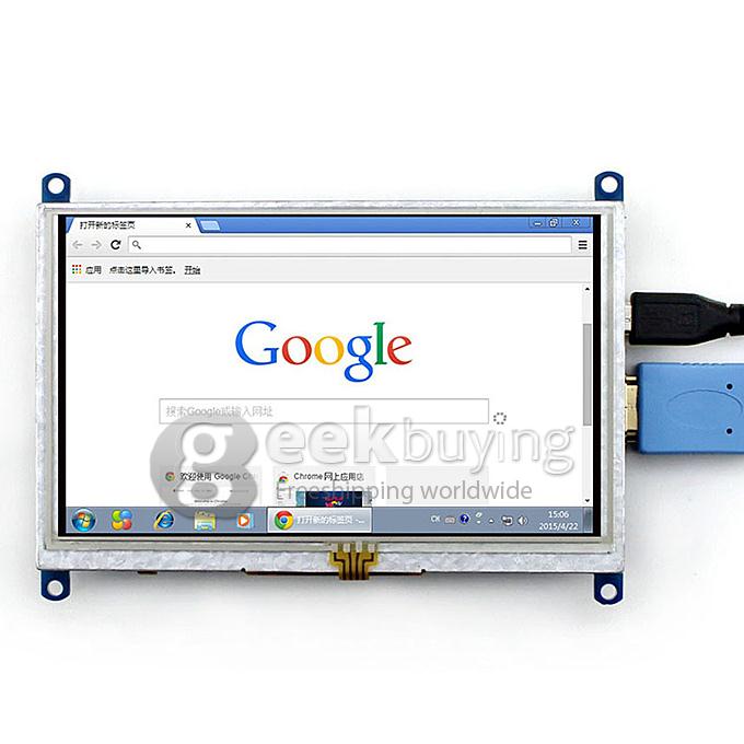 5 Inch Resistive Touch Screen LCD(B) HDMI USB Interface For Raspberry Pi/BB BLACK/Banana Pi Mainboard/PC