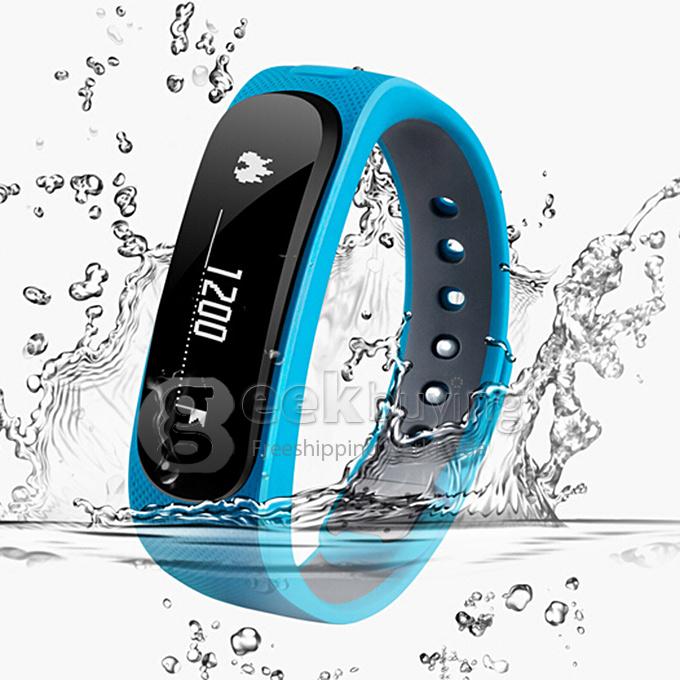 Original HUAWEI TalkBand B1 IP57 NFC Smart Bracelet BT3.0 Fitness Sports Wristband Dul MIC For Android iOS Phone - Blue