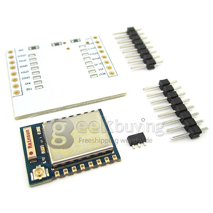ESP-07 ESP8266 Serial Wifi Wireless Module With Built-in Antenna + Adapter Board For Arduino/RPi