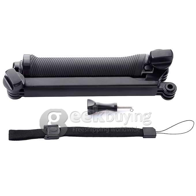 ST-198 3-Way Monopod Stand Mini Tripod for Gopro HD Hero 2 3 3+ 4 - Black