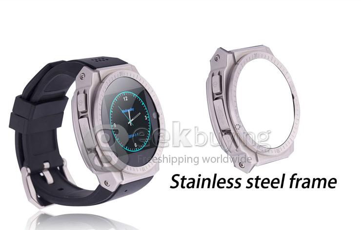 Top Watch TW9001 Android 4.0 Smart Watch Phone MTK6577 Dual CPU 512M/4G BT3.0 1.54