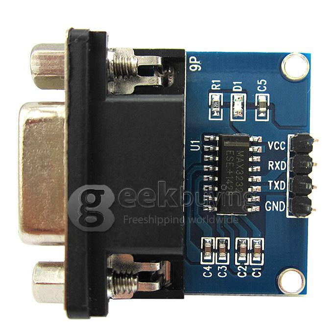 RS232 To TTL Female Serial Max3232 To TTL Serial Module With Indicator Lamp