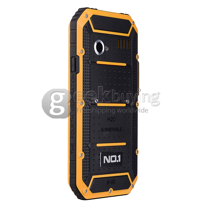 NO.1 M2 IP68 4.5inch Android 4.4 Smartphone MTK6582 Quad Core 1.3GHz 1GB 8GB 13.0MP 5.0MP 3G - Orange