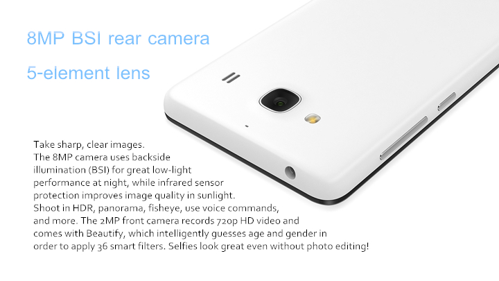 Xiaomi Redmi 2 4G LTE 4.7inch Android Phone Qualcomm MSM8916 Quad Core 64bit MIUI 6 Smartphone IPS HD 1GB 8GB 8MP- Pink