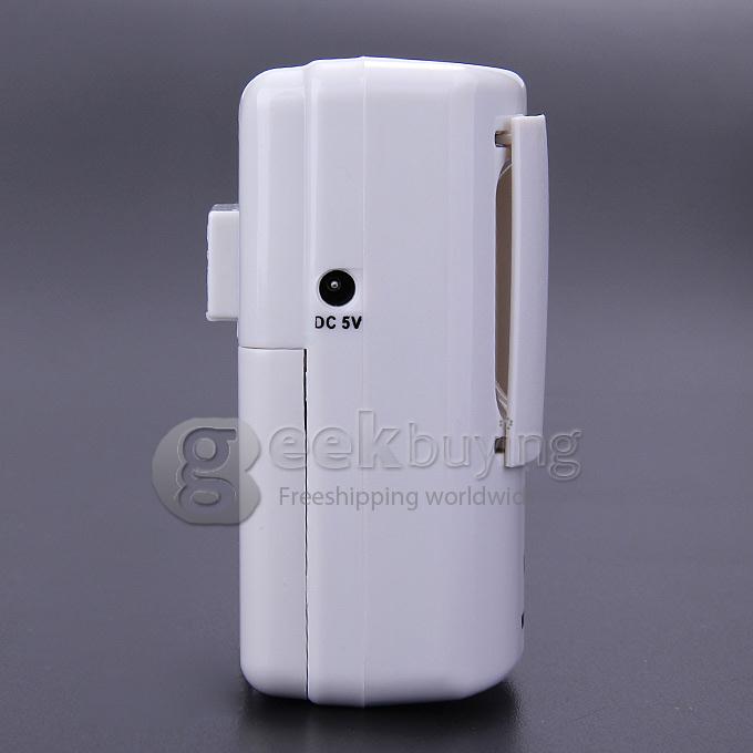 WA-130 New Digital Wireless Human Sensing Doorbell Waterproof Theftproof Alarm With Night Lamp - White