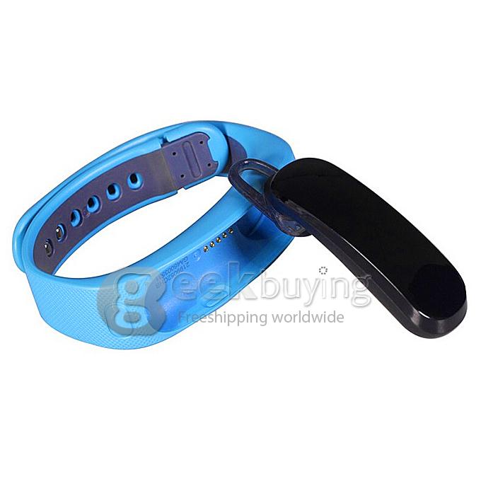 Original HUAWEI TalkBand B1 IP57 NFC Smart Bracelet BT3.0 Fitness Sports Wristband Dul MIC For Android iOS Phone - Blue