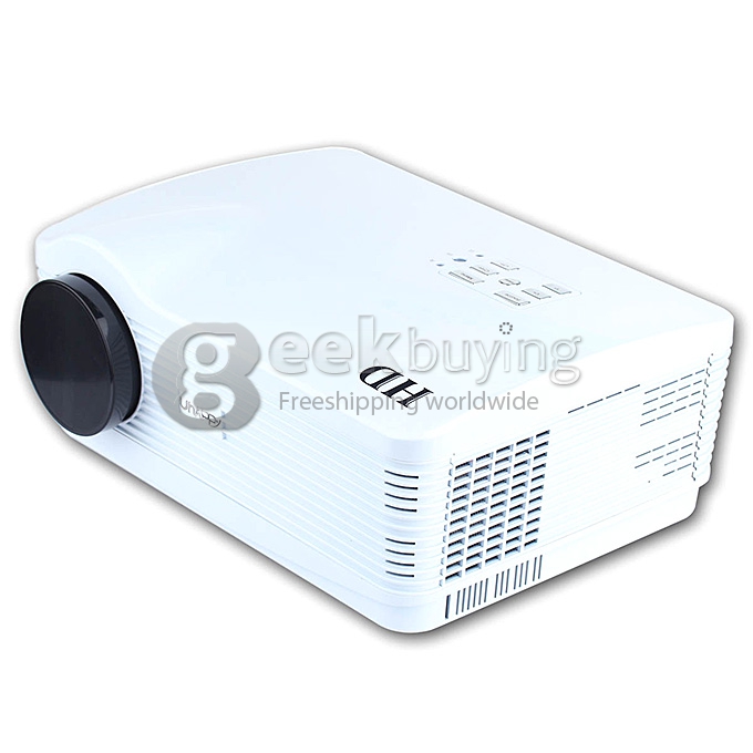 UHAPPY U2 HD Home Projector Android 4.44 Amlogic S805 Quad Core 1G/8G 802.11b/g/n 2HDMI 1080P H.265 2USB - White