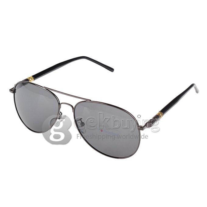 209 Classic UV400 Protection Polarized Male Sunglasses - Grey+Black