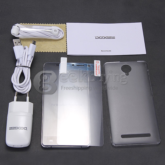 DOOGEE F2 IBIZA 5.0 Inch Android 4.4 Smartphone 4G FDD-LTE 64-Bits MTK6732 Quad Core 1.5GHz 13.0MP 1GB/8GB - Black