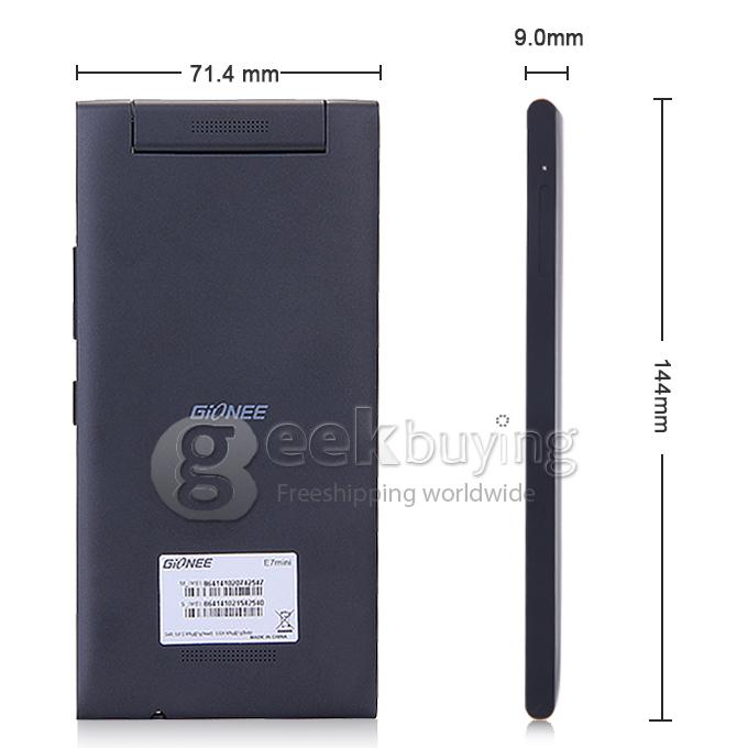 Gionee Elife E7 Mini 4.7inch HD Android 4.2 1GB 16GB Smartphone MTK6592 Octa Core 1.7GHz 13.0MP 3G/GPS/OTG - Black