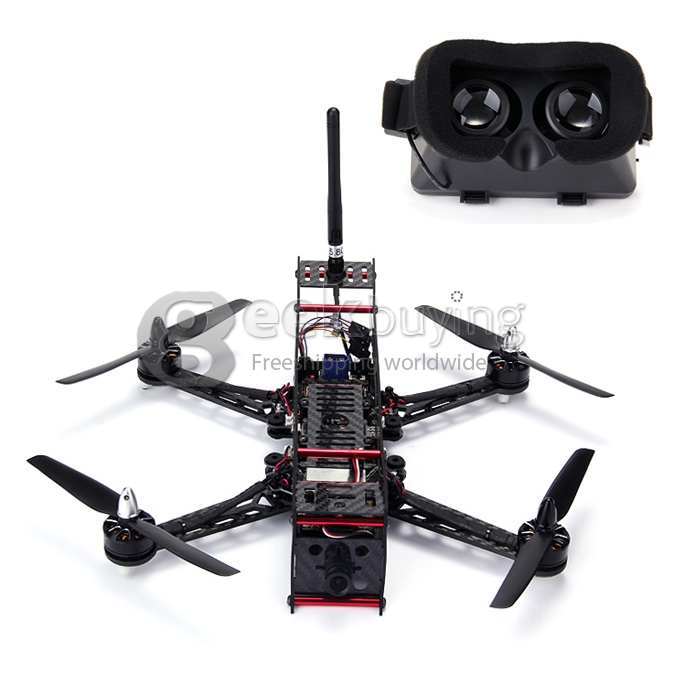 Redpawz CMR280 2.4GHz RC 8-CH Assembled Quadcopter RC Helicopter Aircraft FPV 3D Glasses Kit without Remote