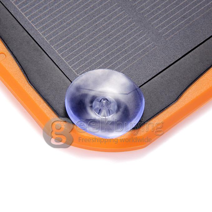 5600mAh Portable Solar Energy Power Bank Battery Backup LED Light For Samsung Galaxy for iPhone/Galaxy/HTC - Orange