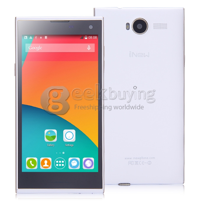 INEW V7 MTK6582 Quad Core 1.3GHz 5.0 Inch Smartphone Android 4.4 OS 2GB RAM 16GB ROM 16.0MP 3G/GPS - White