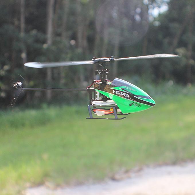 Hisky HFP80 V2 4CH Flybarless RC Helicopter 6 Axis Gyro With New X-6S