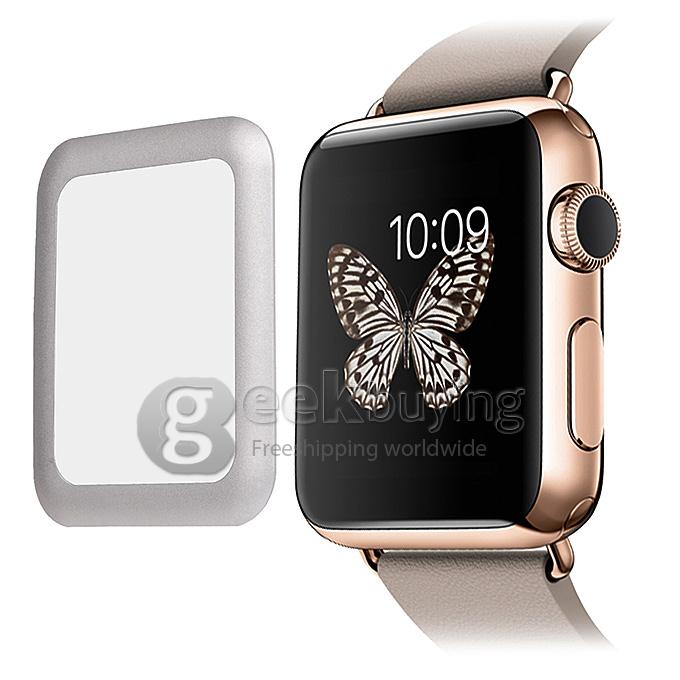 Premium Glass Film 0.2mm Tempered Glass Screen Protector for Smart Watch Apple Watch 38mm - Silver