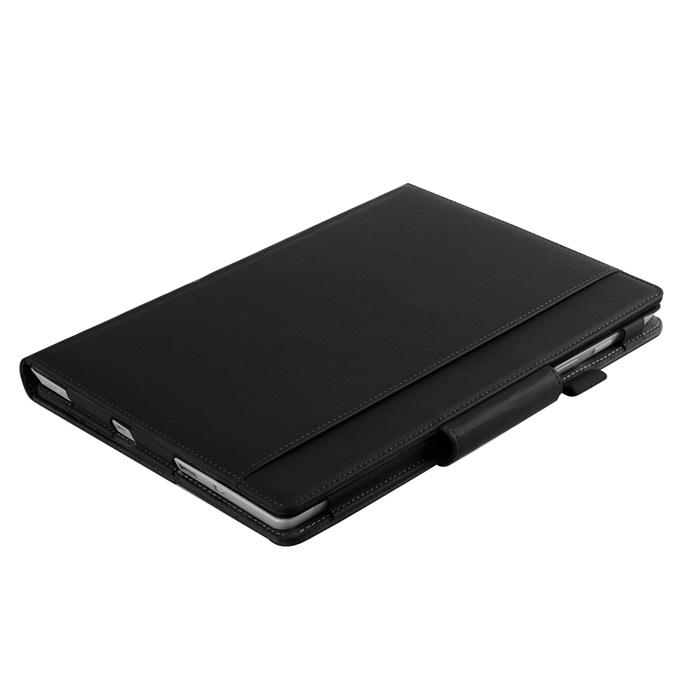 New Folio PU Leather Keyboard Stand Cover Case For 10.8 Inch Microsoft Surface 3 Tablet - Black