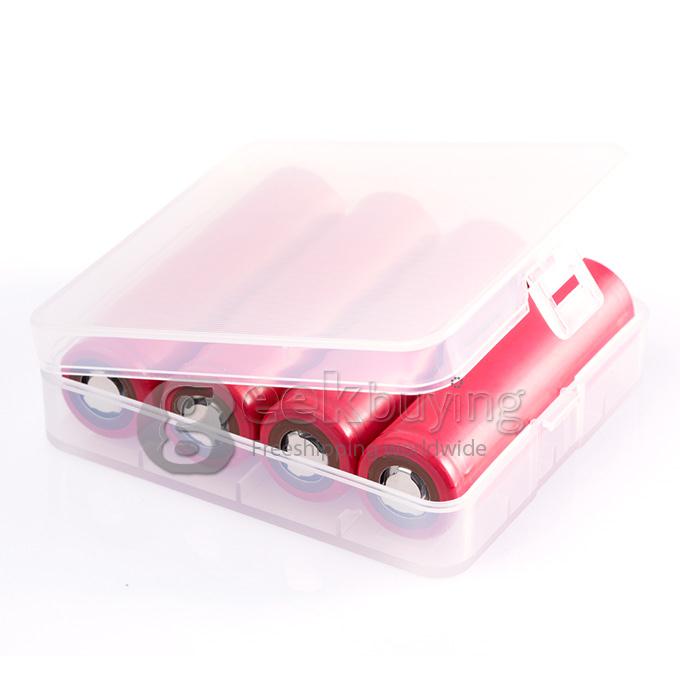 Panasonic Super Max 3.7V 3400mAh Rechargeable 18650 Li-ion Battery w/Protection Circuit(4 PCS)- Red