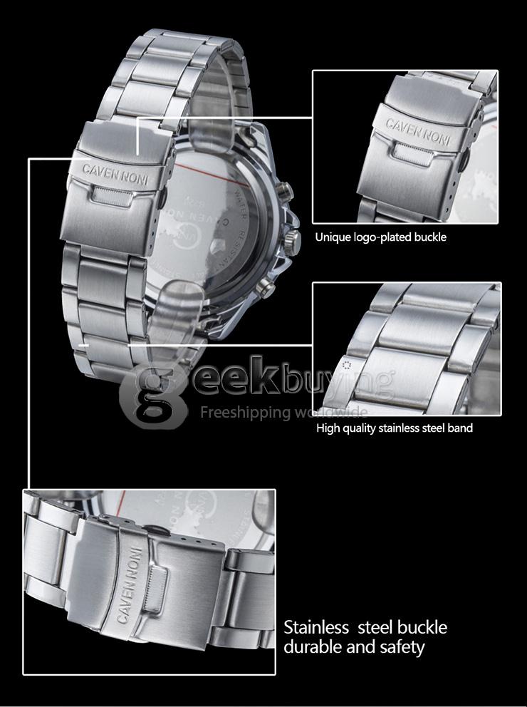 YR NONI-001 Fashion Electronic Quartz Men Sports Watch With Analog & Digital Dual Time Display - Yellow + Silver