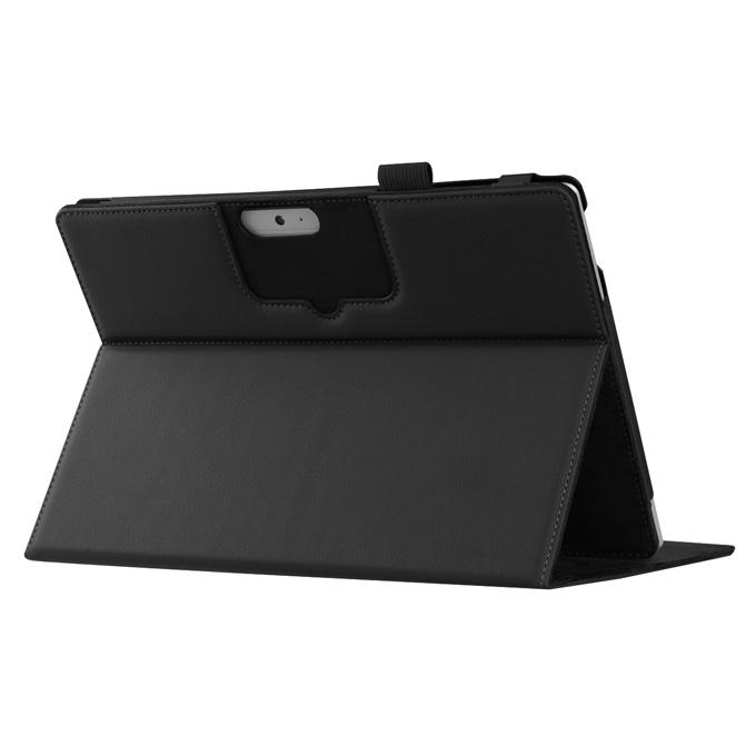 New Folio PU Leather Keyboard Stand Cover Case For 10.8 Inch Microsoft Surface 3 Tablet - Black