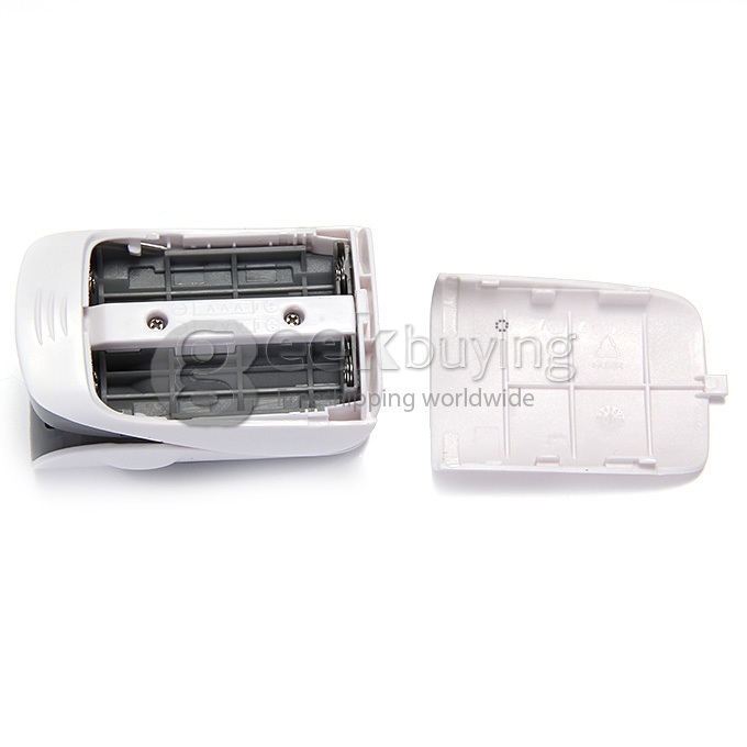 2 In 1 Finggertip Pulse Oximeter Blood Oxygen Device Pluse Rate Oxygen Saturation of Blood LED Display - Black