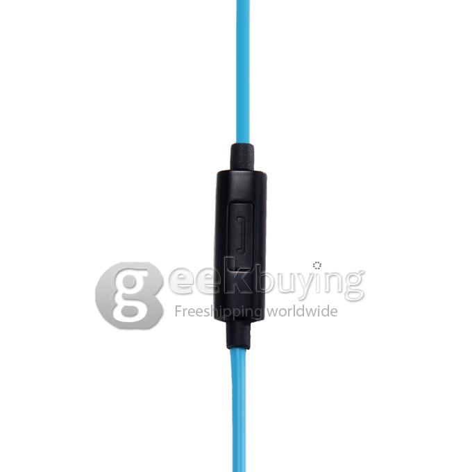 Kimmar MDR-J039 3.5mm Plug Sweatproof Headphone Compatible With iPhone/iPod/other Devices - Blue