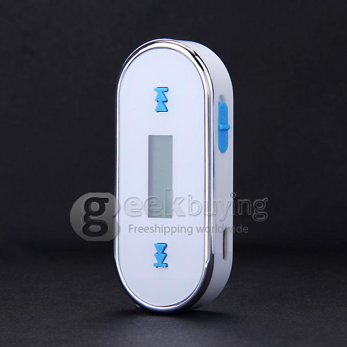 3.5mm Car Wireless FM Transmitter Play Music on FM Radio For iPhone 6 Plus 5S iPod Samsung Galaxy S6 GT5 Xiaomi4 iPhone 6s - White