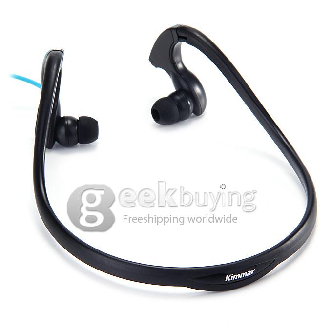 Kimmar MDR-J039 3.5mm Plug Sweatproof Headphone Compatible With iPhone/iPod/other Devices - Blue