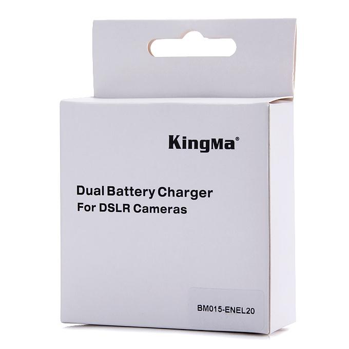 KingMa BM015-EN-EL20 Battery Charger for Nikon J1 J2 J3 S1 COOLPIX A Dual 2-Channel Battery Charger