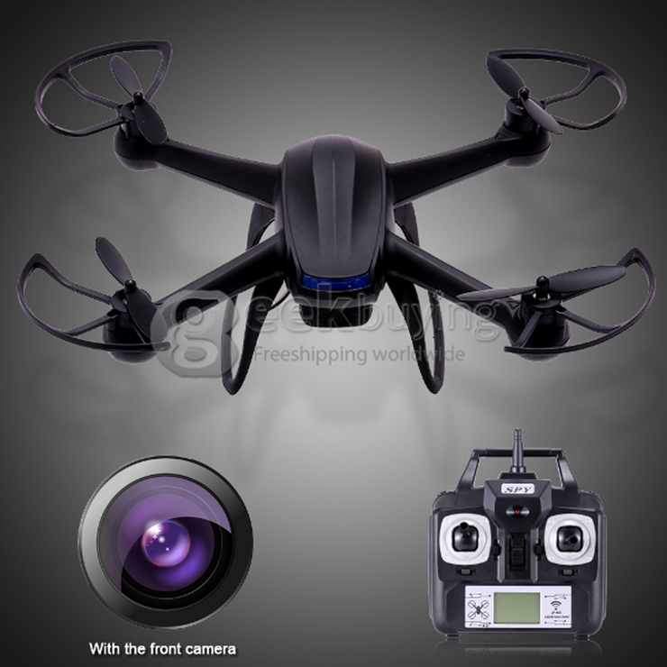 DM007 4CH RC Quadcopter 5.0MP HD Camera 2.4GHz 6 Axis Gyro 3D Rollover with CF Mode - Black