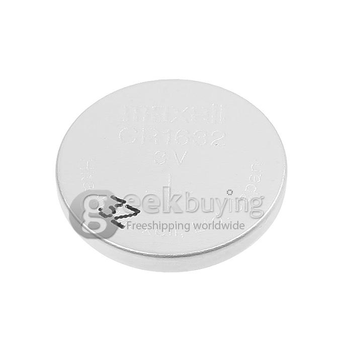 Maxell CR1632 220mAh 3V Lithium Battery with Button Design (5 PCs) - Silver