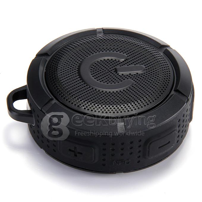 IWO F1 Portable NFC Bluetooth Wireless Speaker IP67 BT4.0 Hifi Stereo Sound Box - Black