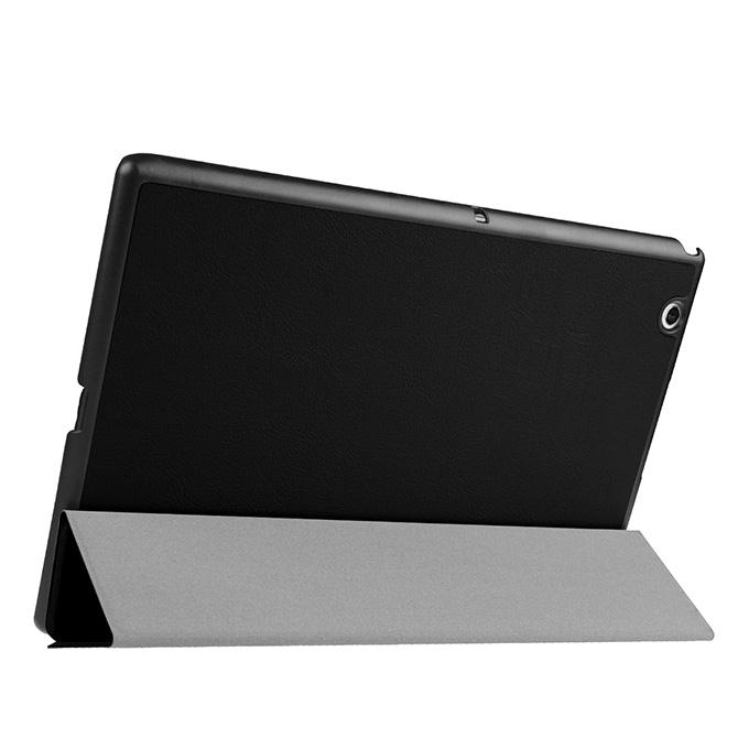 High Quality Ultra-Slim PU Leather Stand Cover Case For Sony Xperia Z4 Tablet - Black