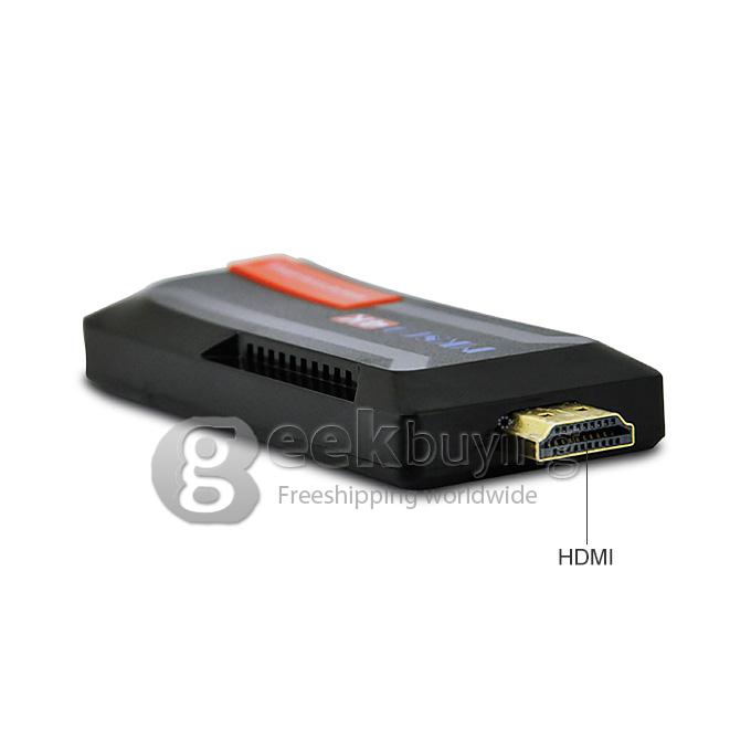 MK809 Android 4.4 TV Stick 4K Dongle RK3288 Quad Core 2G/8G HDMI H.265 802.11 b/g/n BT4.0 DLNA Wimo - Black