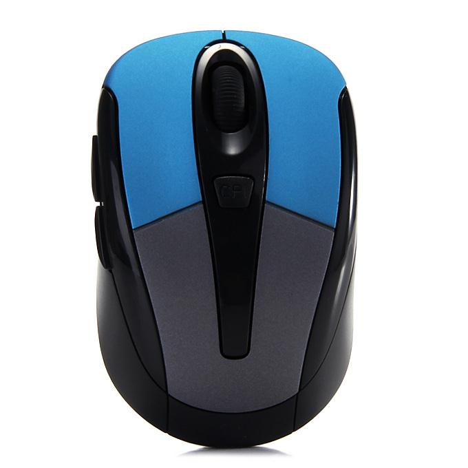 A800 Universal Optical Sensor 2.4GHz Wireless Mouse for Windows Mac OS - Blue