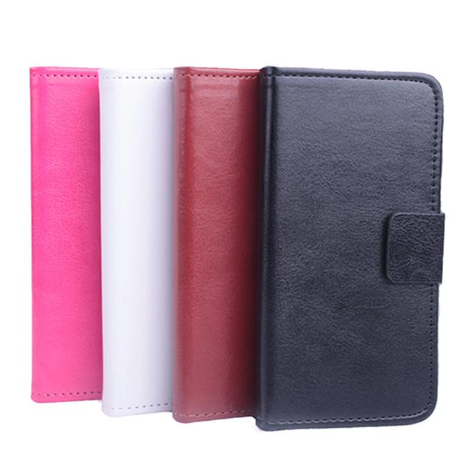 Protective Hard Cover Flip Stand Leather Case for Cubot X11 Smartphone - Brown